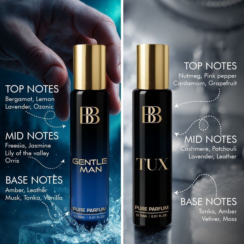 BERGAMOT BEAUTE GENTLEMAN Perfume & Pack of 2 · 15 ml (30 ml total) - Image 6