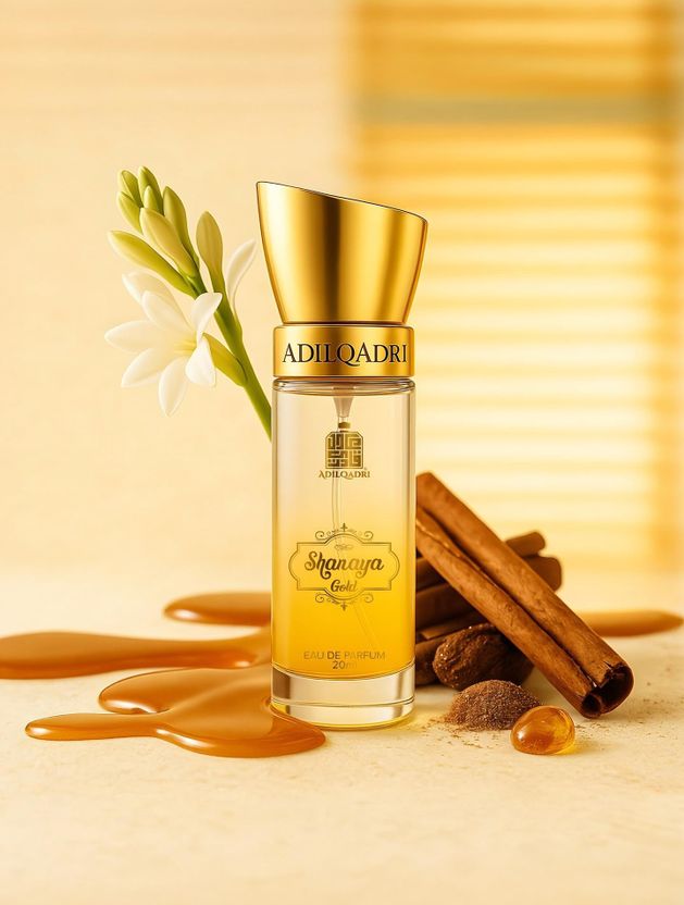 Adilqadri Shanaya Gold Gourmand Unisex Perfume - Image 1