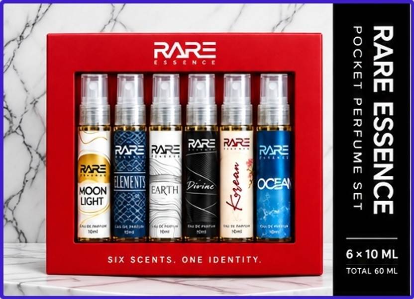 Rareessence Inspired Perfume Set, 10ml Each, 6 Bottles, For Your Overnight Bag Eau de Parfum - 60 ml
