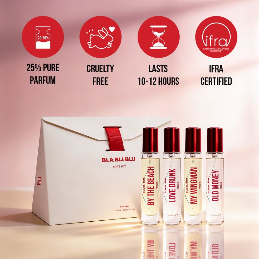 BLA BLI BLU Perfume Gift Set for Him Pack of 4 · 15 ml (60 ml total) - Image 6