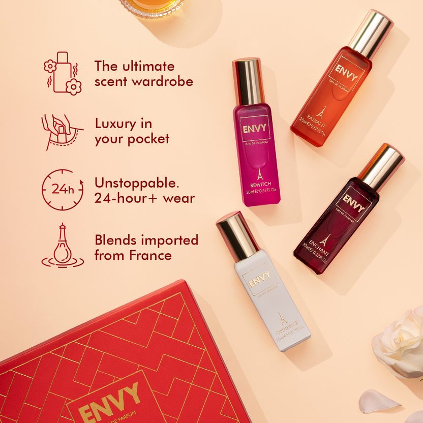 Envy Red Luxury Perfume Gift Set (20 ml x 4) - Image 6