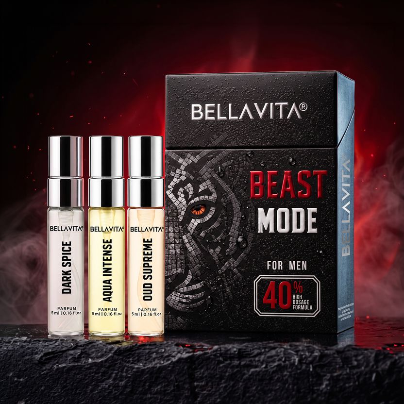 BELLAVITA Beast Mode Perfume Collection for Men (3x5ML) Long Last...more - Image 2