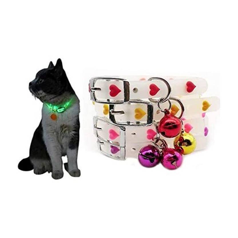 AKEnnterprises Dog Rubber Silicone Cat Collar with Bell Puppy Collar Training Collar-1 Pcs Dog & Cat Everyday Collar