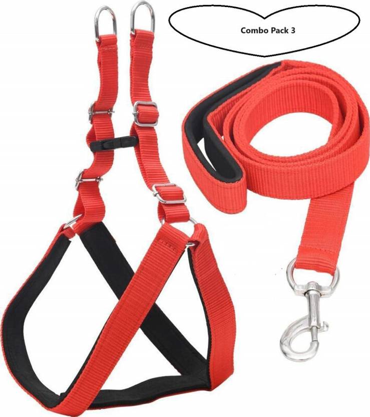 Aftra Combo Pack Soft Comfortable Breakaway Closure Padded Dog Harness & Leash