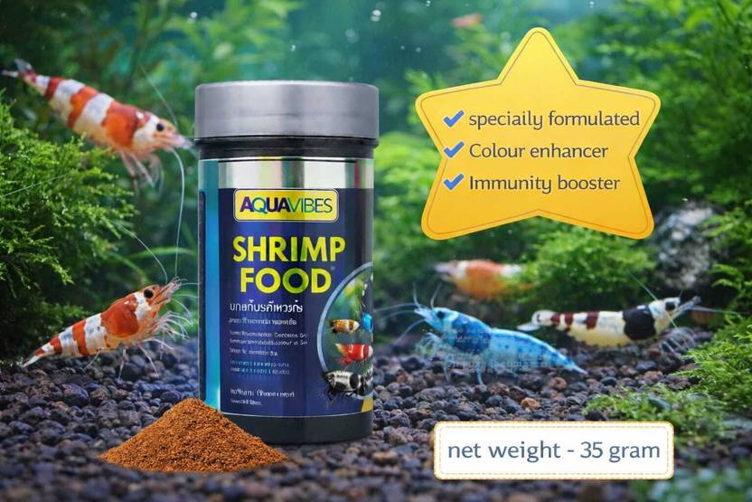 aquavibes AQ shrimp Shrimp 0.035 kg Dry All Life Stages Fish Food
