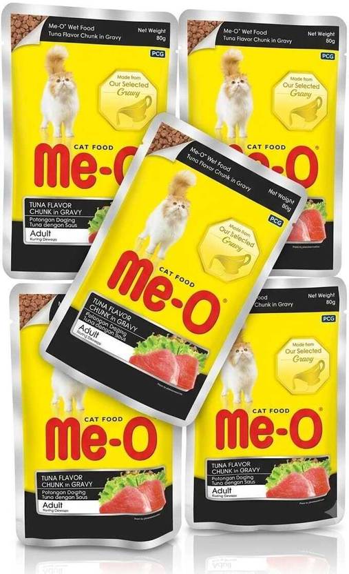 Me-O POUCH-5 ME-O Tuna 0.444 kg (5x0.09 kg) Wet Adult Cat Food