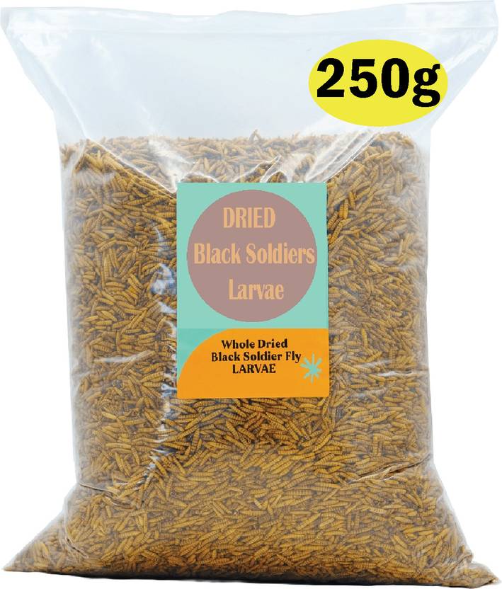 Grow Basket Whole Dried Black Soldier Fly Larvae for Arowana