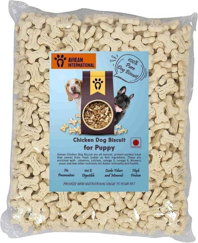 Aviean International Dog Puppy Milk Biscuit 200 Gm Milk Flavor Soft Oven Baked Biscuits Milk 0.2 kg Dry New Born, Young, Adult, Senior Dog Food