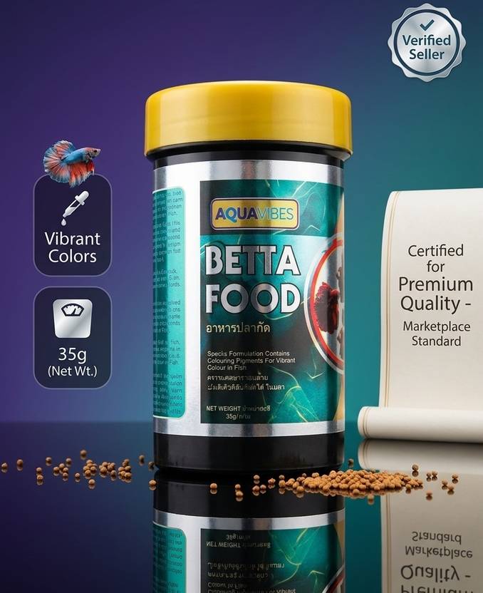 aquavibes Premium beta Special Chicken, Egg 0.04 kg Dry Young Fish Food