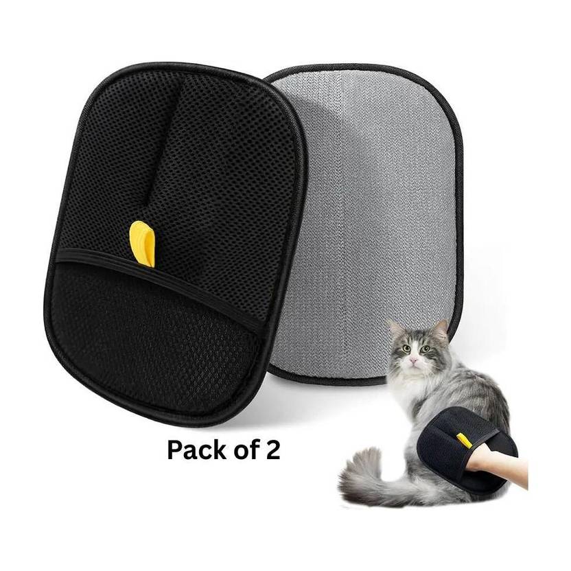 AORDEY Pet Hair Removal Gloves for Pet Hair, Dog and Cat Hair Remover Grooming Gloves for Dog, Cat