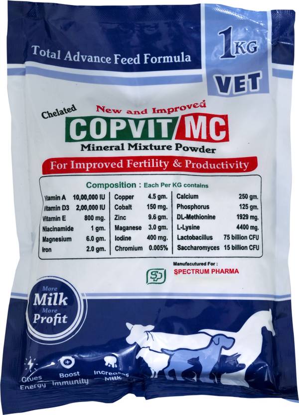 calrich CHELATED COPVITMC VITAMINS & MINERAL MIXTURE POWDER FEED SUPPLEMENTS Pet Health Supplements