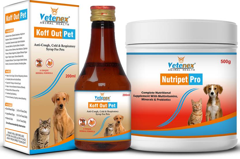VETENEX Cough Syrup & Growth Booster Supplement, Immunity & Weight Gain