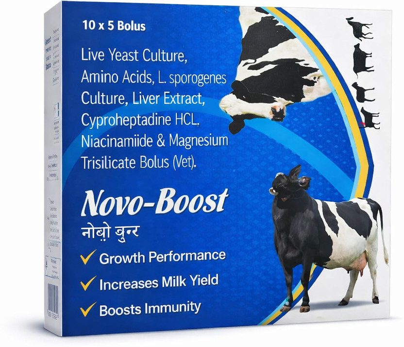 NOVOREM Novo-Boost Vet Bolus Appetite & Growth Promoter 10×5