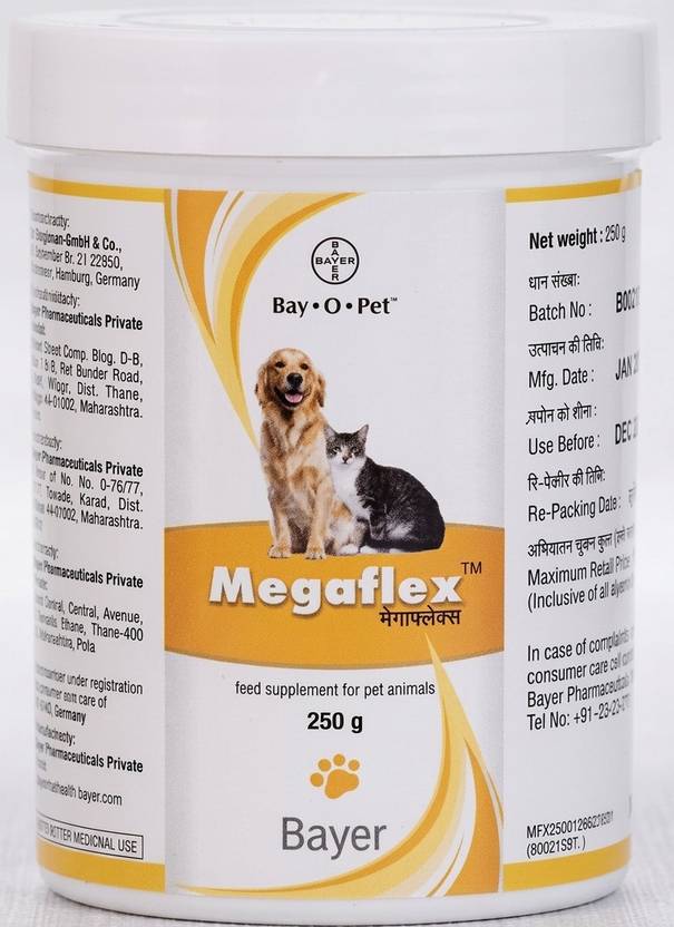 Megaflex Premium Joint Supplement for Dogs & Cats | 250g Nutritional Bone Health Powder Pet Health Supplements