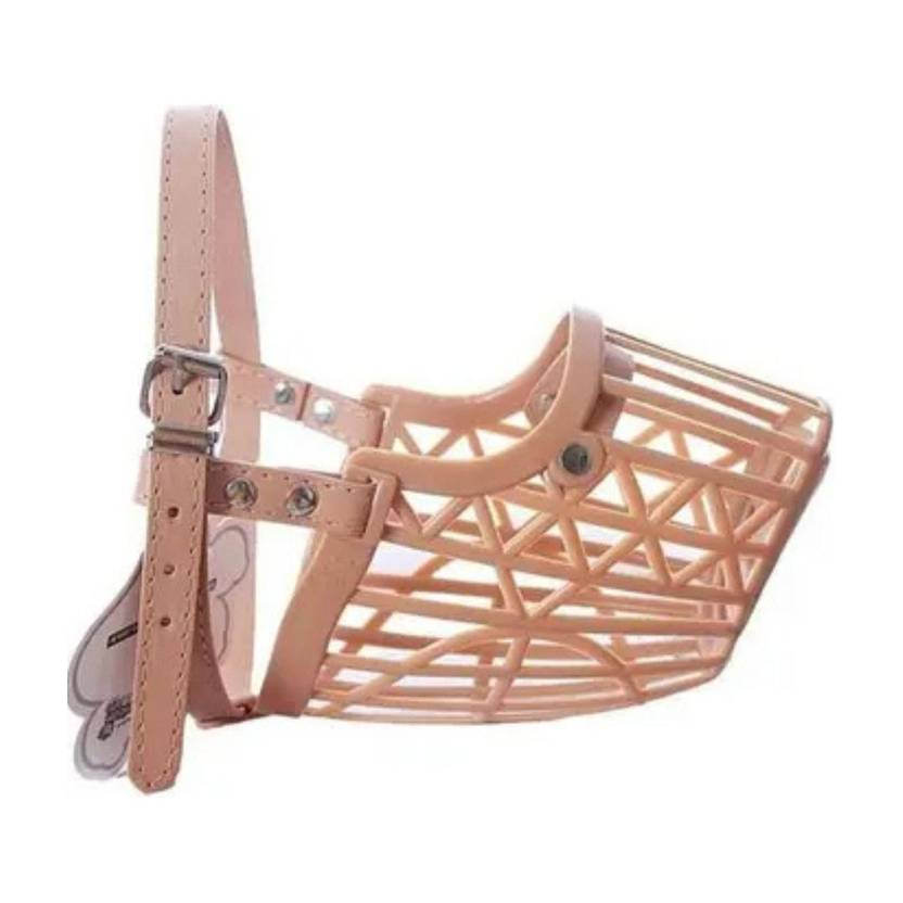 bowlfull buddies No- 7 (XXL) Muzzle, Dog Muzzle, Basket Muzzle for Biting, Chewing and Scavenging Extra Large Strips Dog Muzzle