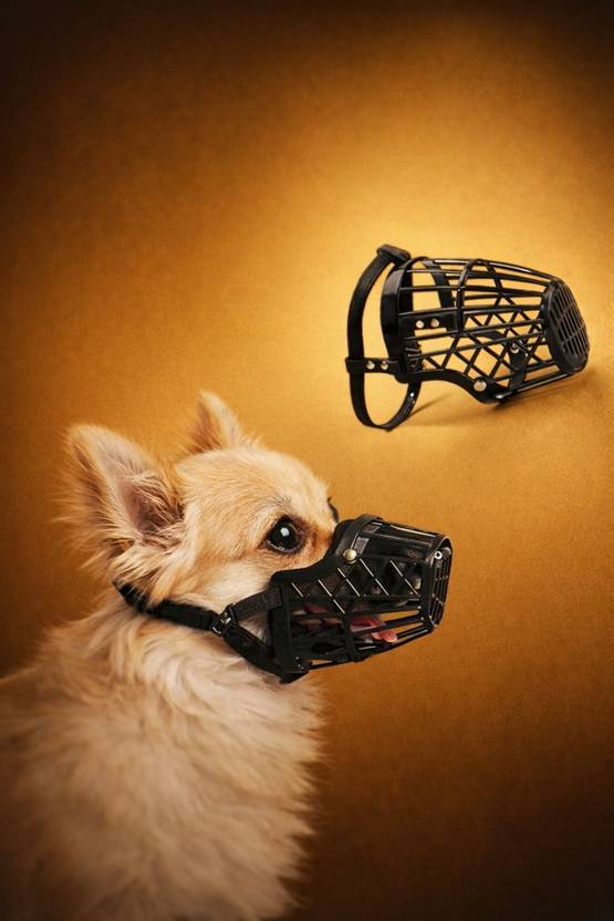 AKEnnterprises 3NO Dogs Mouth Cover muzzles | Anti-Biting Soft Plastic Dog Muzzle Small Other Dog Muzzle