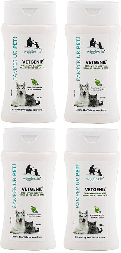 Wiggles Vetgenie Dog Shampoo for Labrador, German Shepherd, Cat Shampoo ... - Flea And Mite Allergy Relief Shampoo For Cats