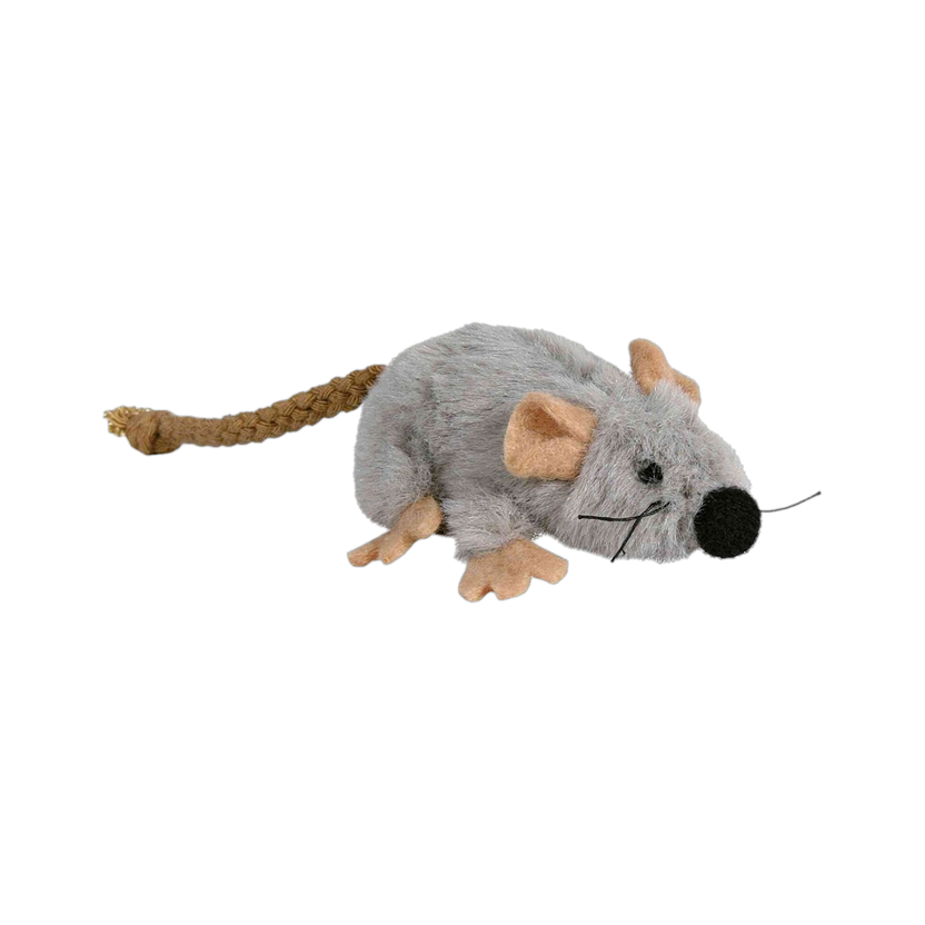 trixie Mouse, Plush, Catnip, 11 Cm, Beige Polyester Soft Toy For Cat