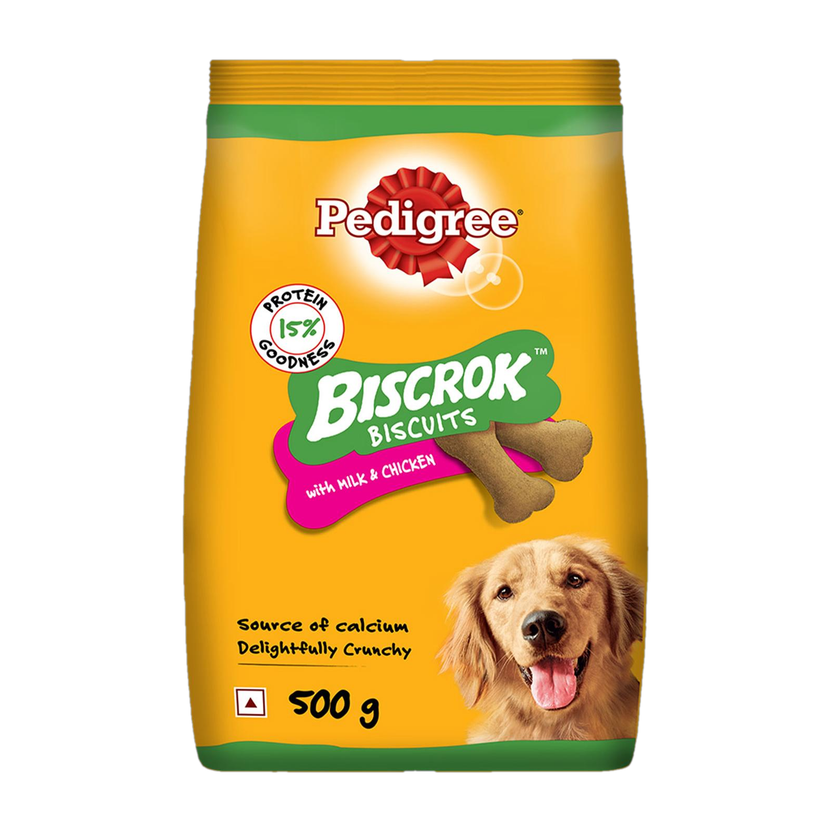 PEDIGREE Biscrok Biscuits (Above 4 months) Milk, Chicken Dog Treat