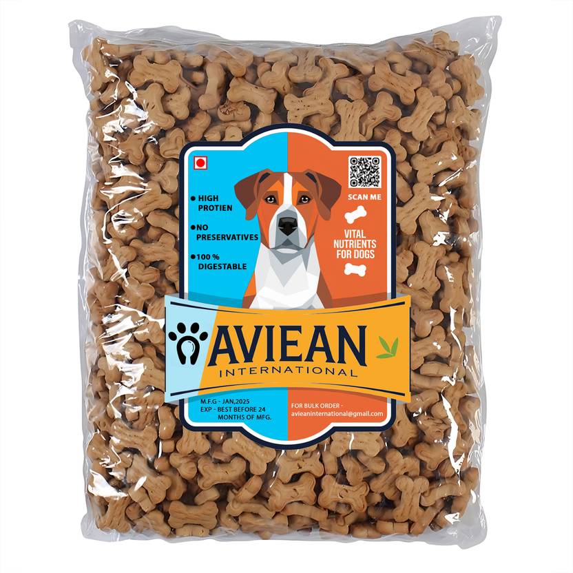 Aviean International Soft Oven Baked 0.5 Kg Puppy Dog Soft Biscuits Chicken Dog Treat Egg, Chicken Dog...