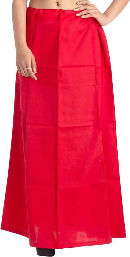 Ananya Fashion Petticoat Red Cotton Blend Petticoat