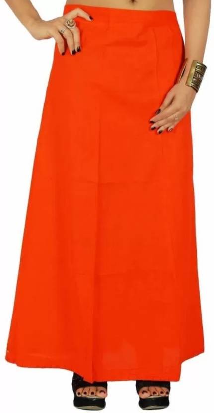 BCD FASHION Orange petticoat Pure Cotton Petticoat