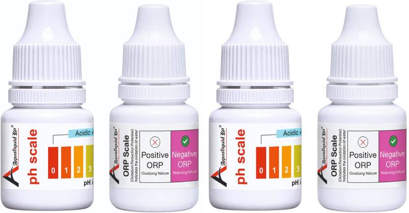 AQUALIQUID RO pH Indicator & ORP Laboratory Grade RO Water Test Kit - 2 Kit Ph Test Strip