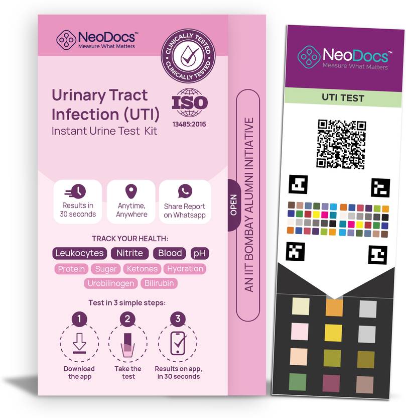 Neodocs Urinary Tract Infection Kit Detects UTI Instant Urine Test