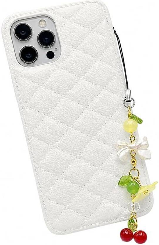 SNOWY SHOP Cute Cherry Bow Phone Charm for Girls & Women | Phone Charm