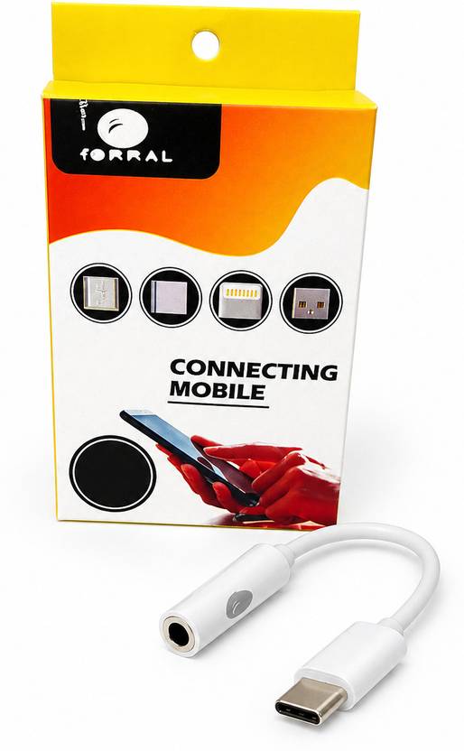 Nubes White Type C to 3.5 mm Audio Jack Connector Cable Headphone Earphone Converter Adapter Phone Converter