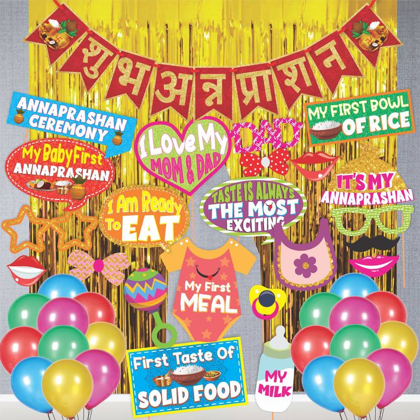Wobbox Annaprashan Props, Subh Annaprashan Banner, Annaprashan