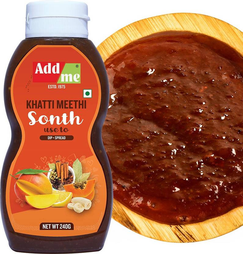 Add me Khatti Meethi Sonth Chutneys, 240gm Sweet and Sour imli Sauce and dips 240 G Mango Pickle