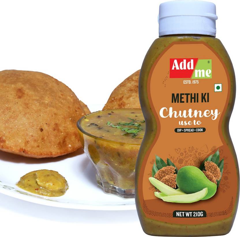Add me Methi Dana Chutney 210g, North Indian Paste and Marinade Hing Methi ki Chutney Mango Pickle