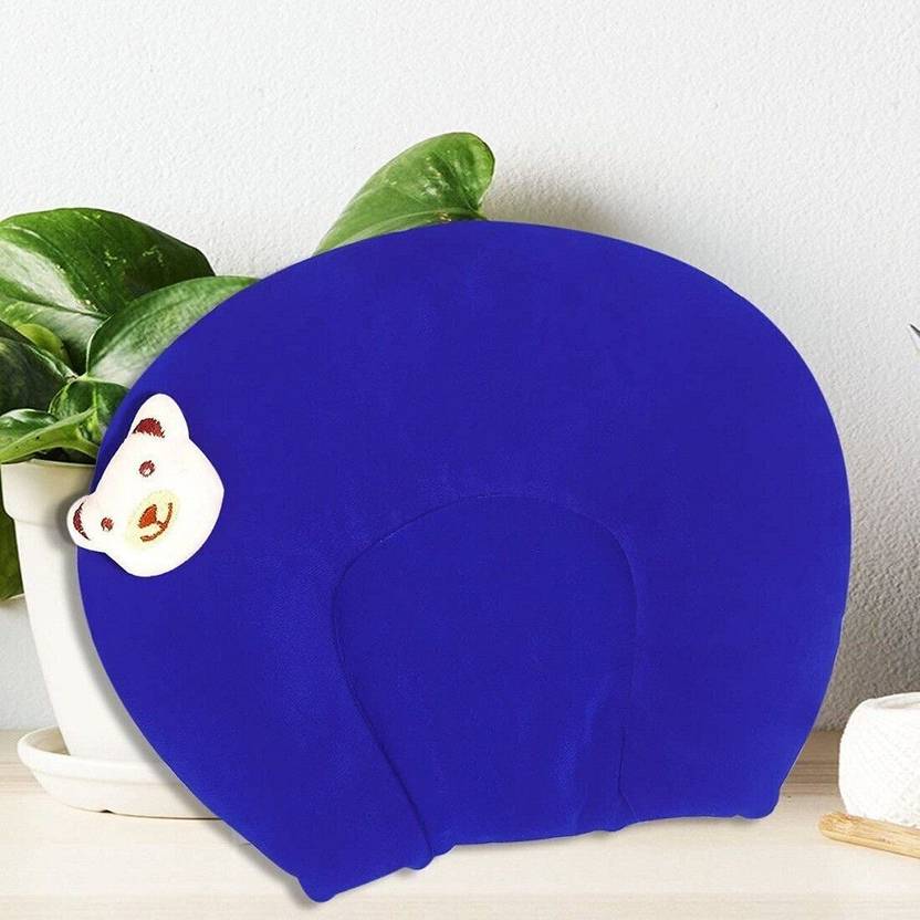 HouseOfCommon Foam Baby Pillow Pack of 1 Animals BABY SEED PILLOW, Pillow for Newborn Baby-Round Head Shaping Pillow, 0-12 Months
