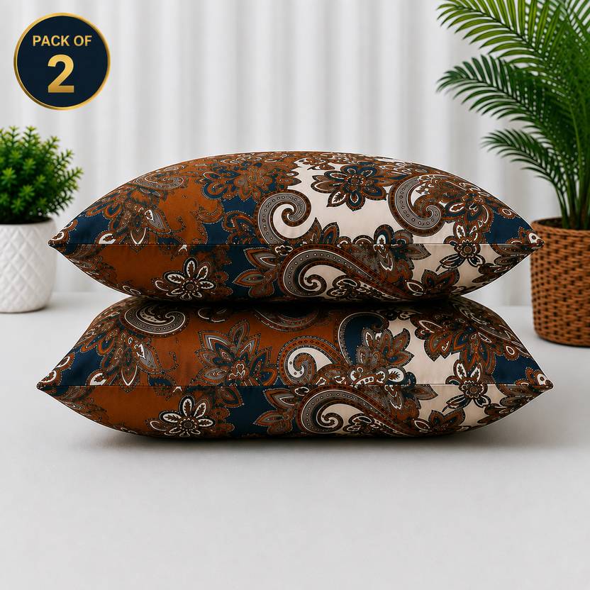 BHEBHA Microfibre Sleeping Pillow Pack of 2 Solid