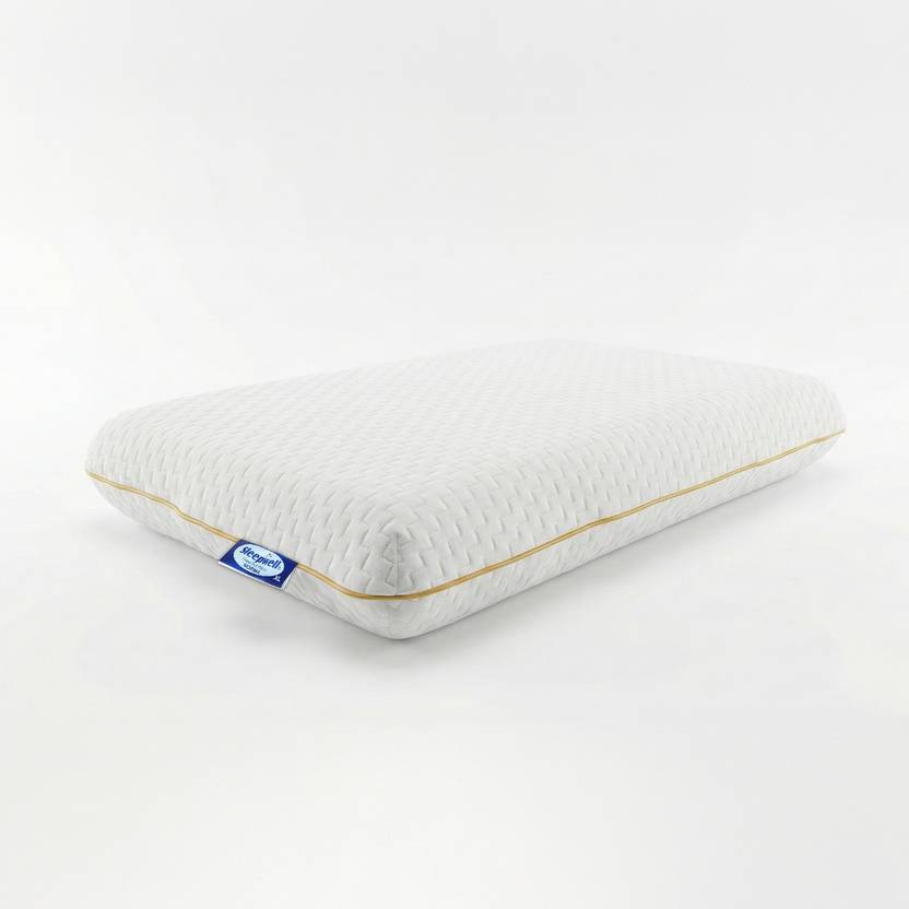 Sleepwell Foam Sleeping Pillow Pack of 1 Geometric Easy Rest, VPF Foam, Everyday Comfort, Light & Durable (25x15 inch)