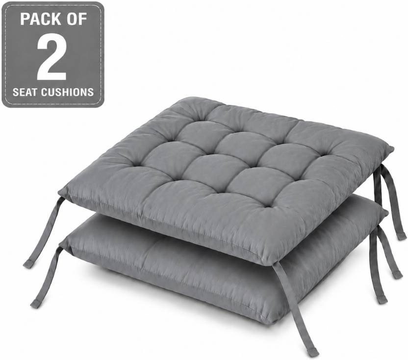 BHEBHA Microfibre Chair Pad Pack of 2 Solid