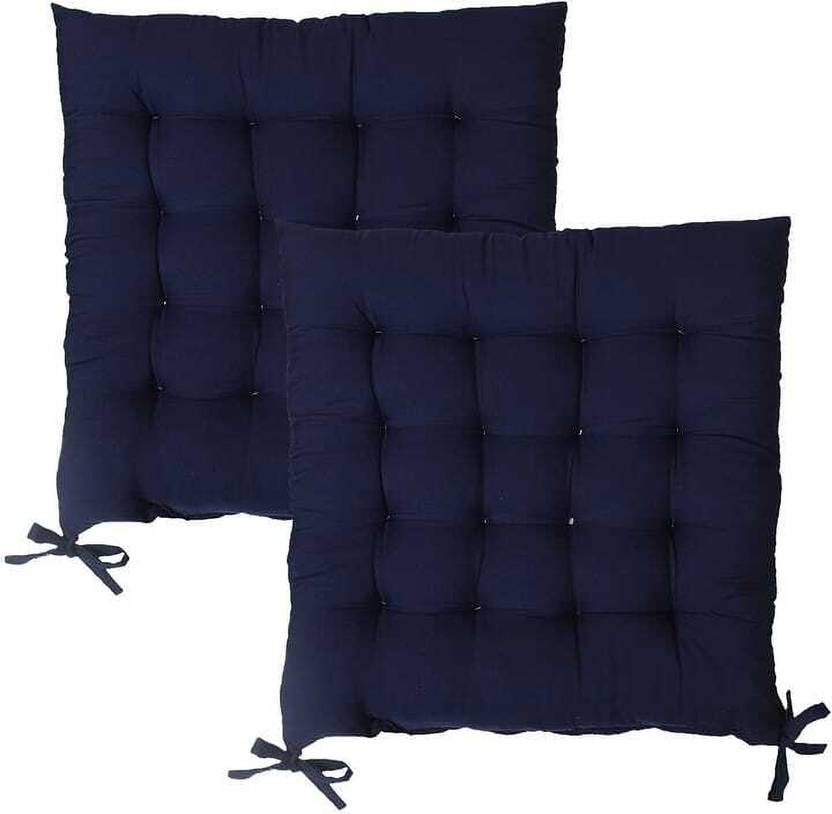 BHEBHA Microfibre Chair Pad Pack of 2 Solid