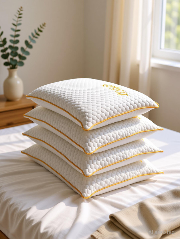 Sleepwell Fiber Pillow Pack of 2 Soft Comfort