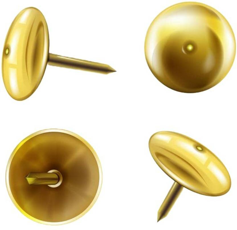 Hunny Bunch Premium Scholar Golden Drawing Pins Used For Notice Board World 0746