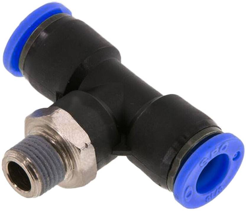 6x Pneumatik-Steckverbinder 1/4″ Innengewinde Auf 6mm Schlauch – Messing, Für Druckluft
