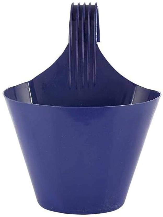 Bluevista Garden Décor Hanging/Railing Pots for Flower Ideal for Outdoor Balcony Plant Container Set