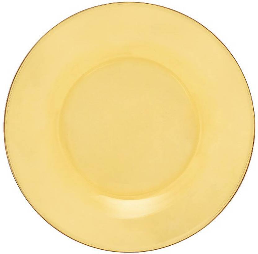 VINAR 7inch Crystal Clear Glass Plate Snack Plate for Dining 3 PIC