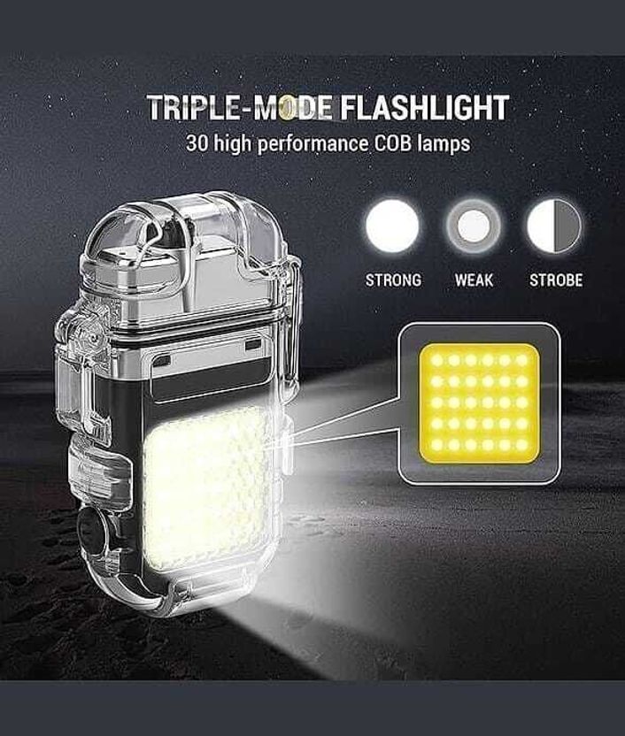 MJ Hub Flashlight With Lighter Pocket Lighter - Image 5