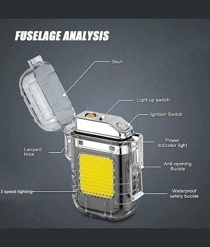 MJ Hub Flashlight With Lighter Pocket Lighter - Image 6