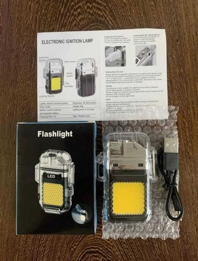 MJ Hub Flashlight With Lighter Pocket Lighter - Image 11