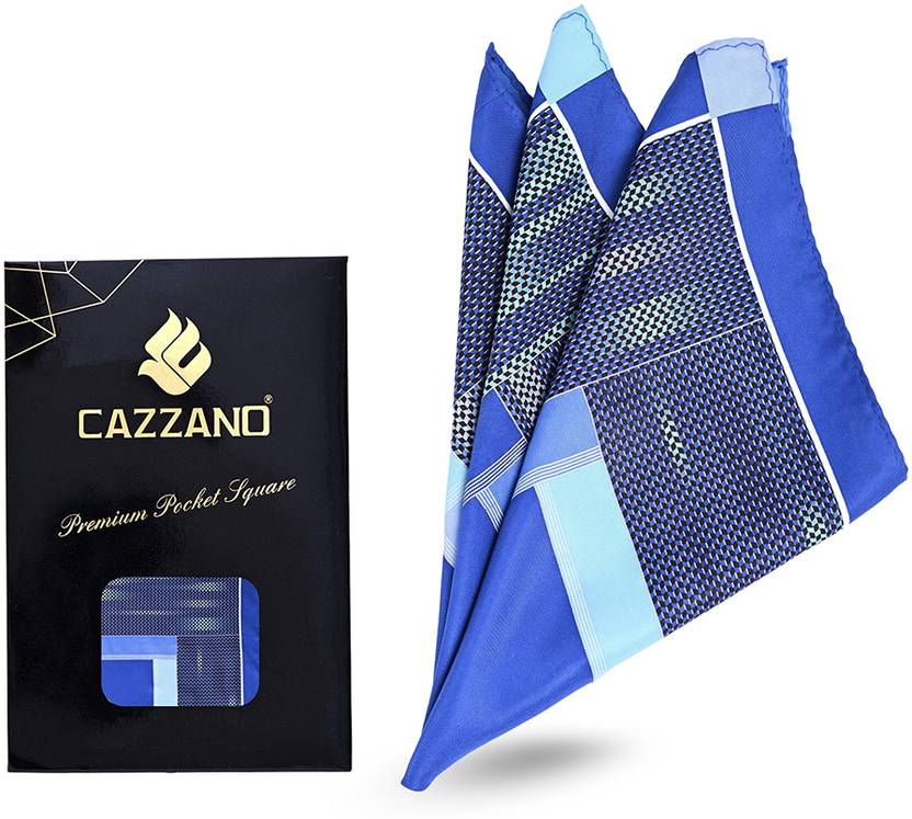 Cazzano Printed Cotton Blend Pocket Square