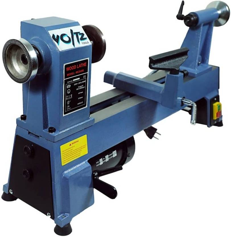 VOLTZ MCS450 Wood Lathe Power Wood Turning Lathe 450mm 550W Mini