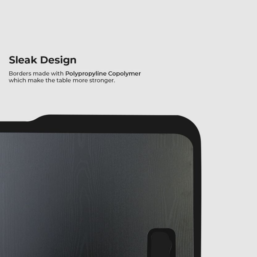 FurniGully Wood Portable Laptop Table - Black - Image 6