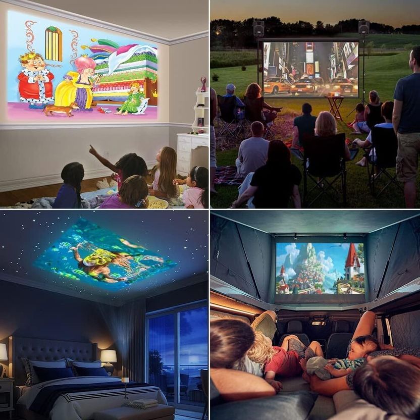 Cozy Carvings 1080P 3300 Lumens Portable LED Projector - Image 7